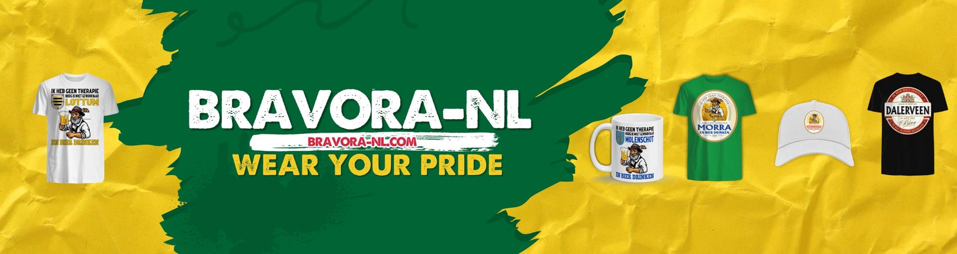 Banner for Bravora Nederland Wear Your Pride